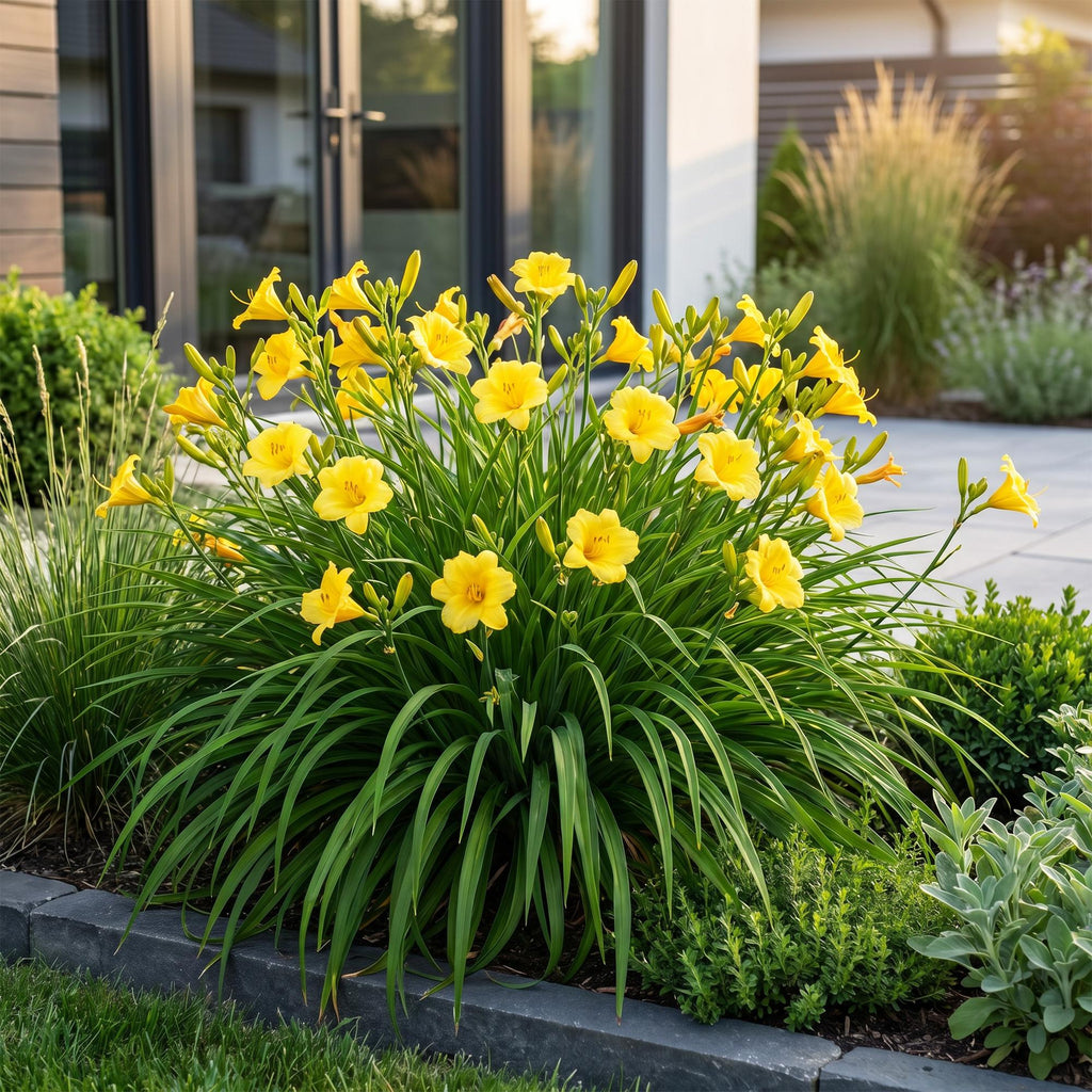 Vasteplant - Hemerocallis Stella d'Oro - Daglelie - Bijen en Vlinderlokkers - Geel - 12 Planten - Pot 11cm - Hoogte 15-25cm