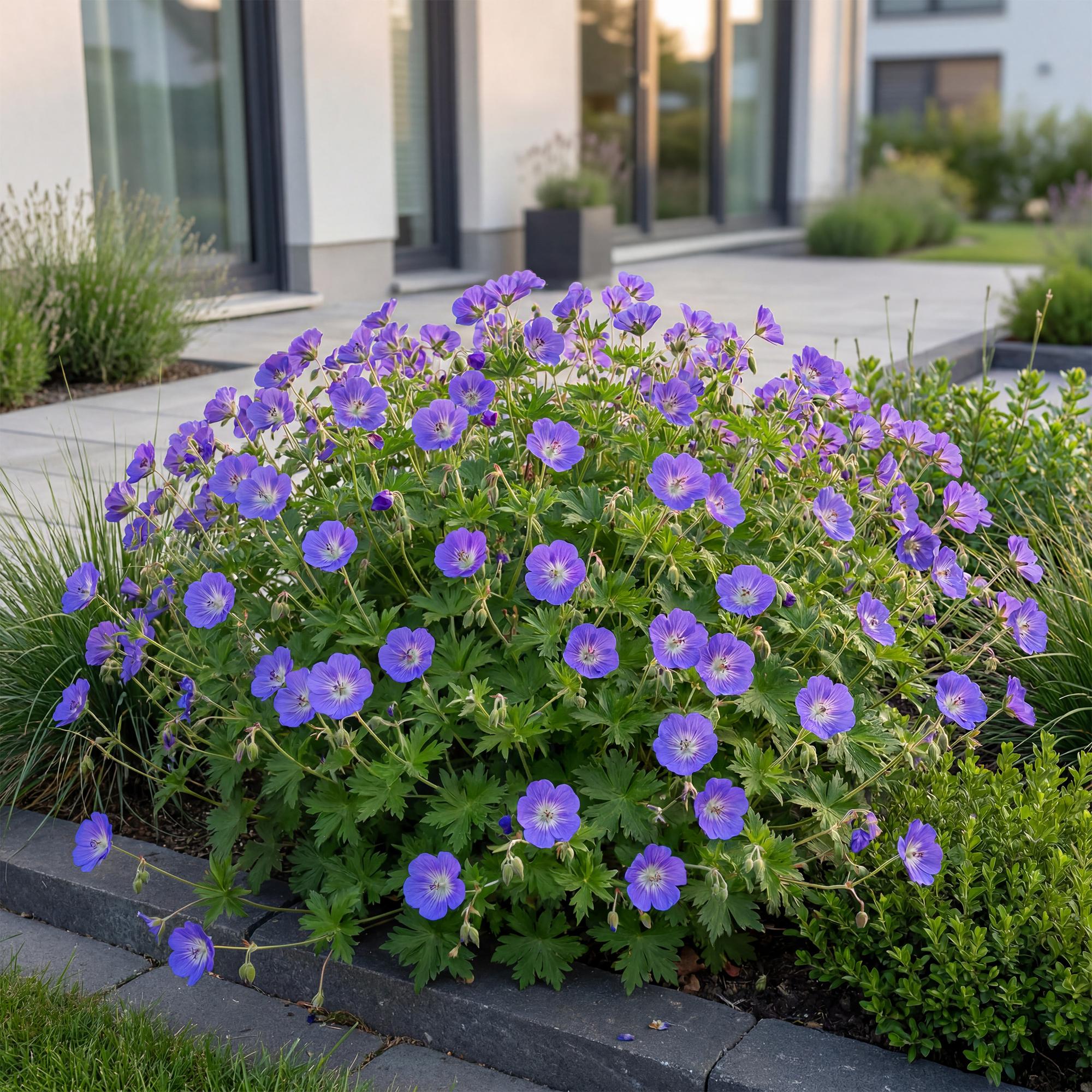 Vasteplant - Geranium 'Rozanne' - Ooievaarsbek - Bodembedekkend - Blauw - 1 Plant - Pot 11cm - Hoogte 15-25cm