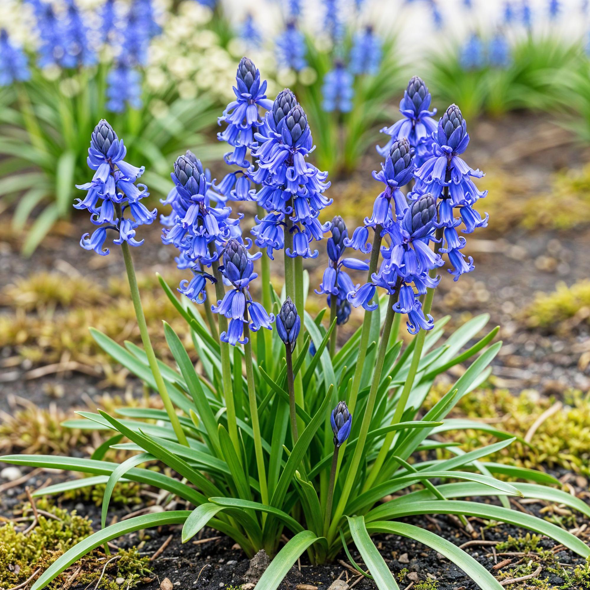 Bloembollen - Hyacinthoides non Scripta - Kleur Blauw - 20 stuks - Bolmaat 7/8 - XXL Pack