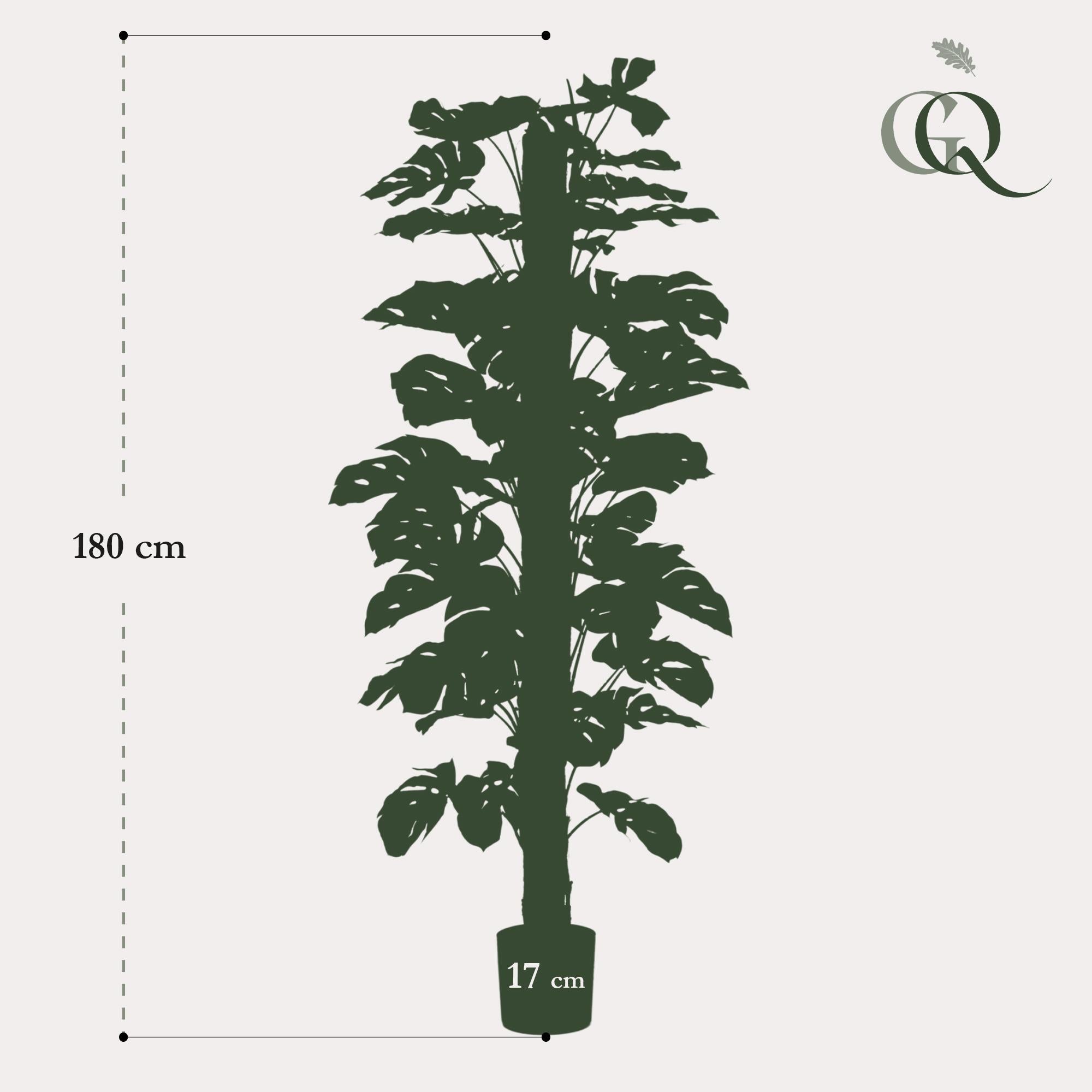 Monstera Deliciosa - kunstplant - 180 cm