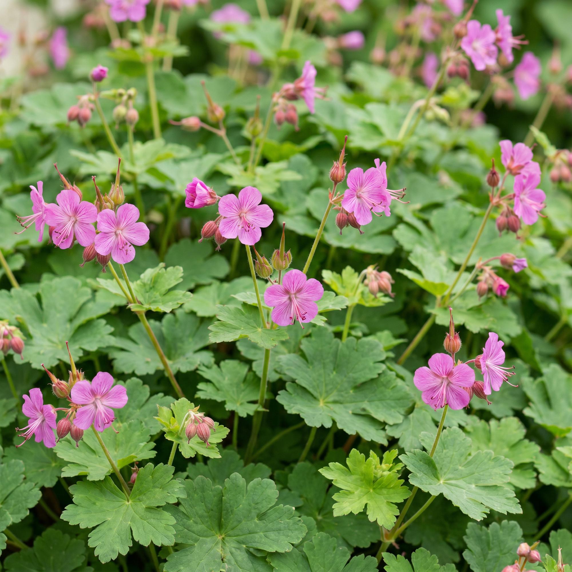 Vasteplant - Geranium macrorrhizum - Ooievaarsbek - Bodembedekkend - Roze - 6 Planten - Pot 11cm - Hoogte 15-25cm