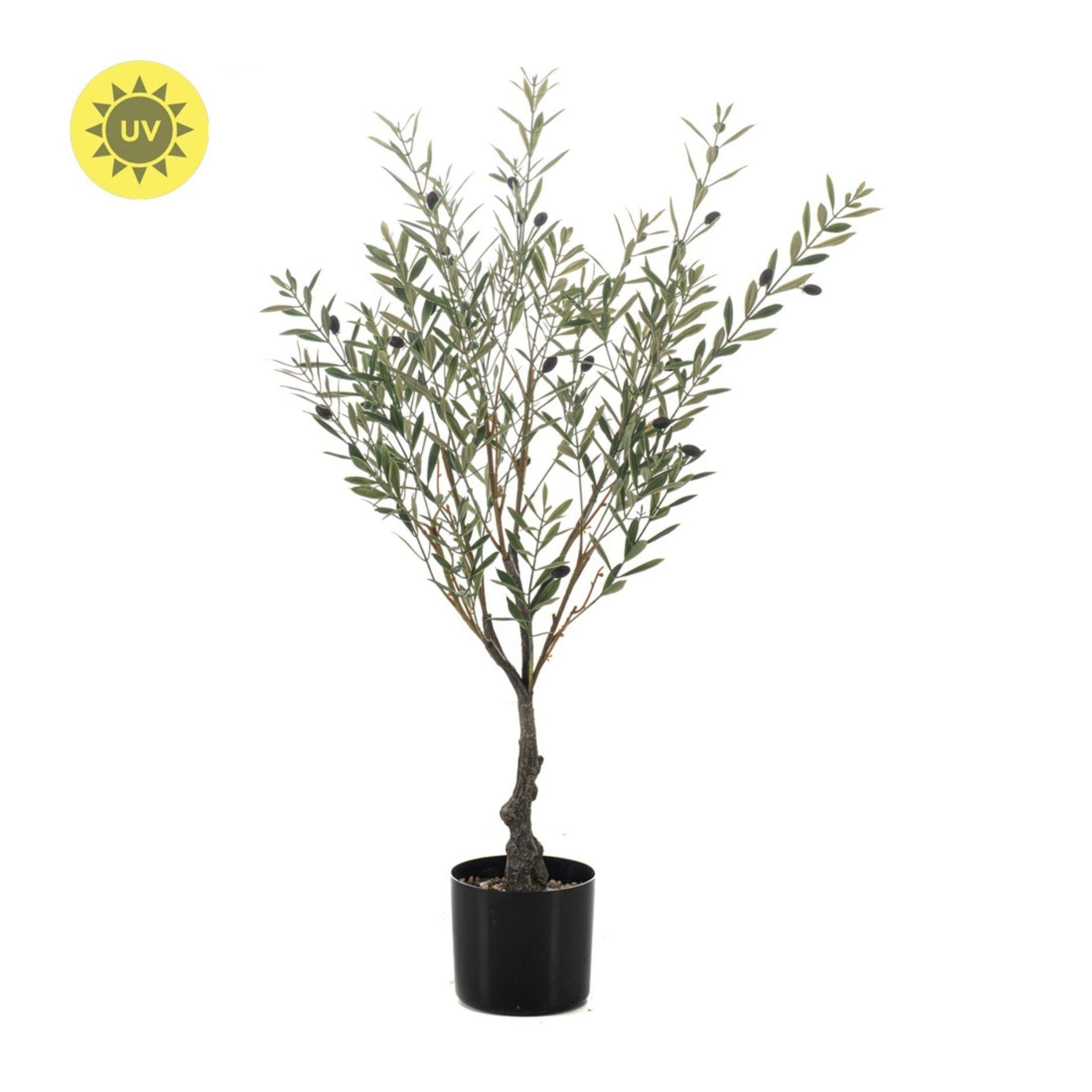 Artificial Olive tree in pot - kunstplant - UV - 90 cm