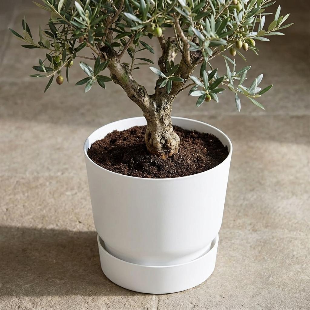 Elho greenville round white - D30cm