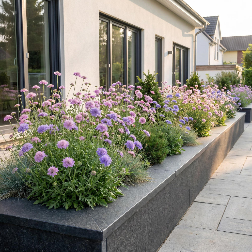 Vasteplant - Scabiosa Duo - Duifkruid - Bijen en Vlinderlokkers - Paars - Roze - 24 Planten - Pot 11cm - Hoogte 15-25cm