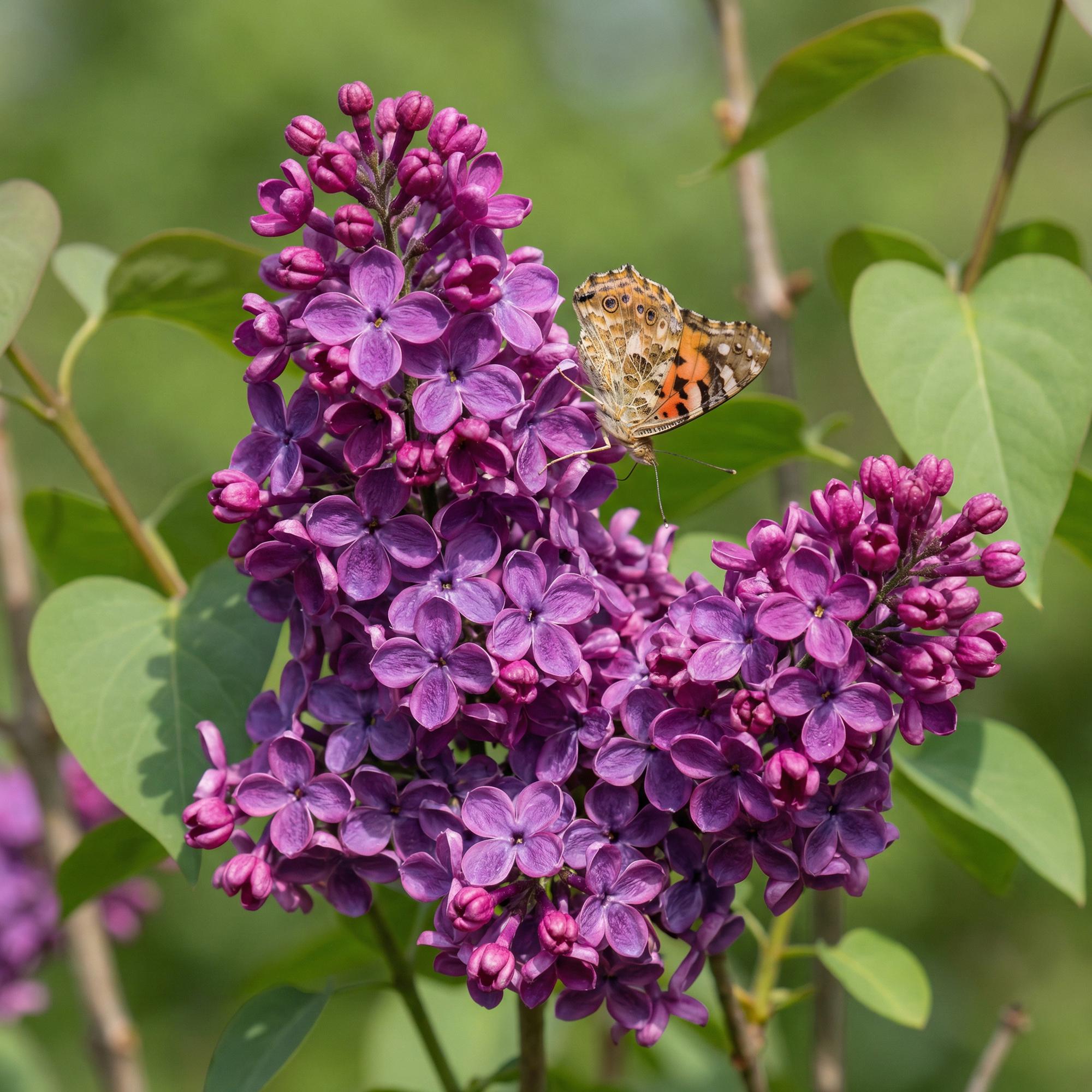 Tuinplant - Syringa vulgaris Ludwig Spath - Gewone Sering - Winterhard - Paars - 1 Plant - Pot 17cm - Hoogte 45cm