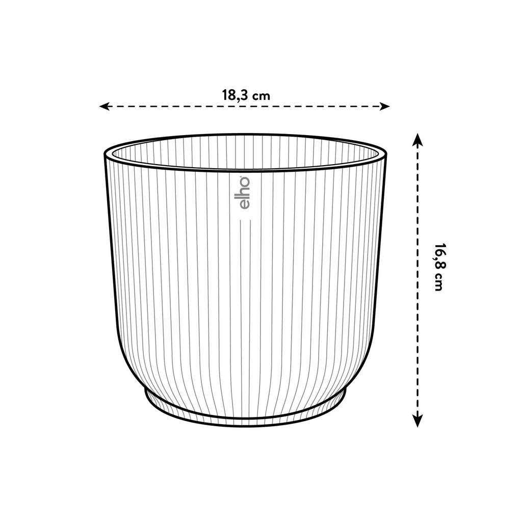 Pot elho Vibes Fold Round wit - D18 x H17