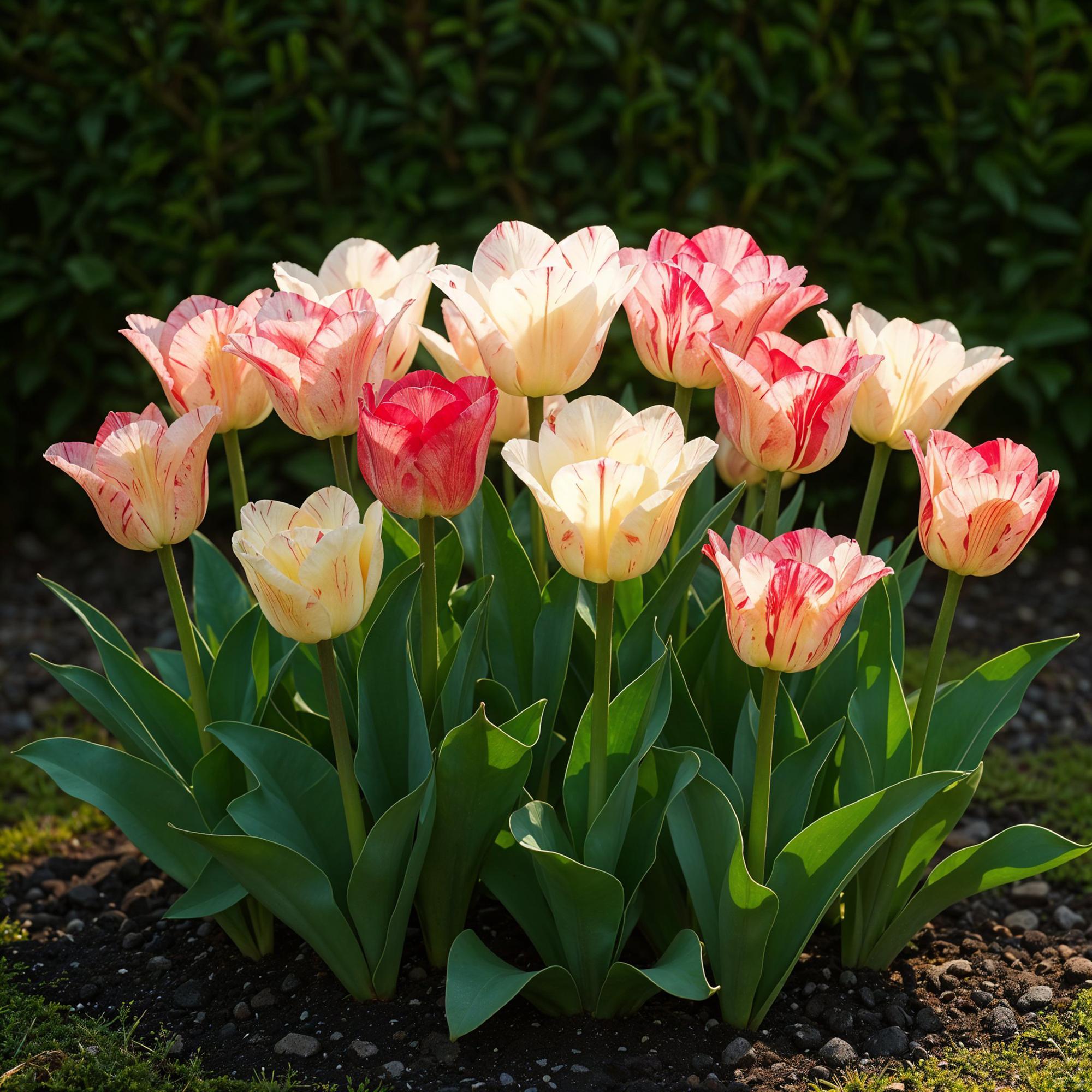 Bloembollen - Tulp Hemisphere mix - Diversen Kleuren - 12 stuks - Bolmaat 11/12 - XXL Pack