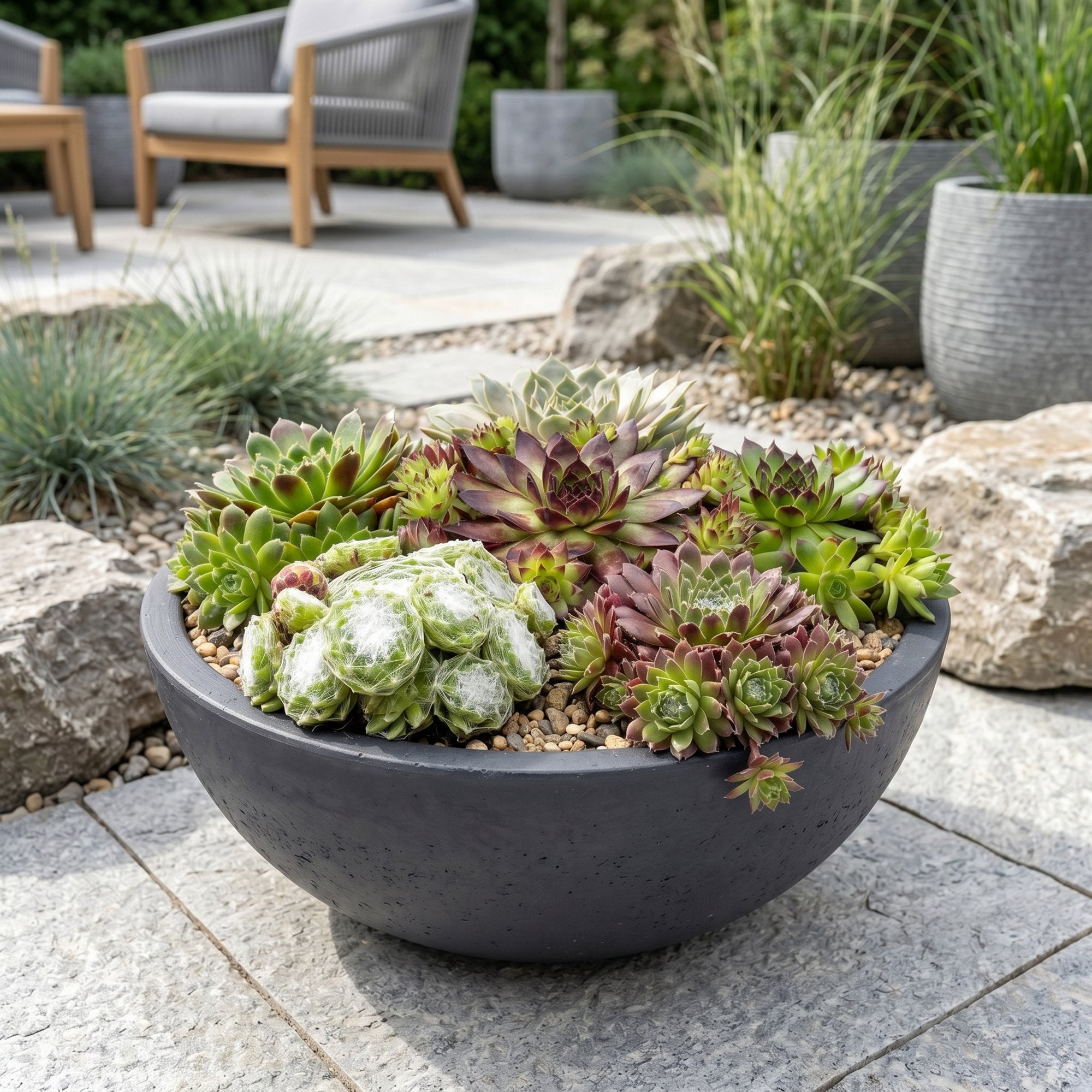6x - Sempervivum Big Sam - Ø7cm - ↕10-12cm
