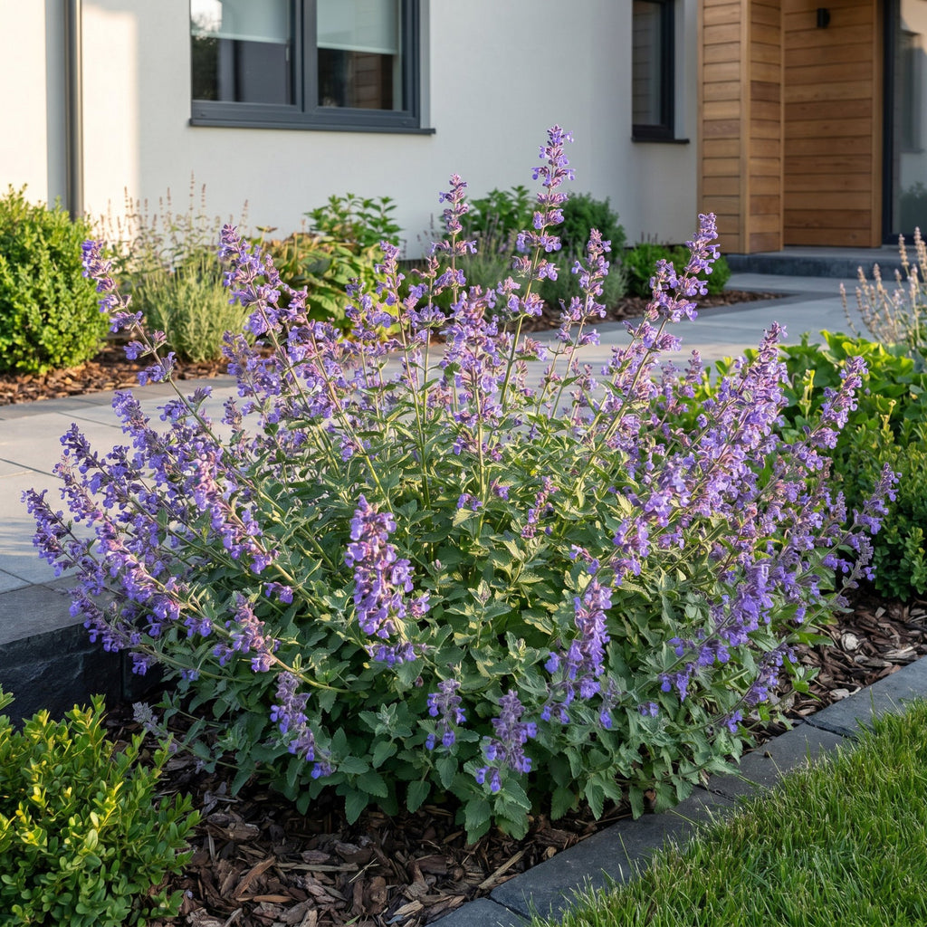 Vasteplant - Nepeta faassenii 'Six Hills Giant' - Kattenkruid - Bijen- en vlinderlokkers - Paars - 1 Plant - Pot 11cm - Hoogte 15-25cm