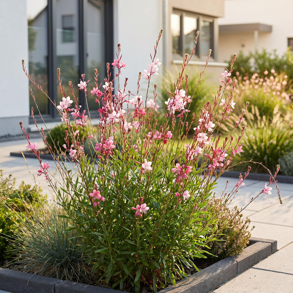 Vasteplant - Gaura lindh. Florgauros - Prachtkaars - Bijen- en vlinderlokkers - Roze - 1 Plant - Pot 11cm - Hoogte 15-25cm