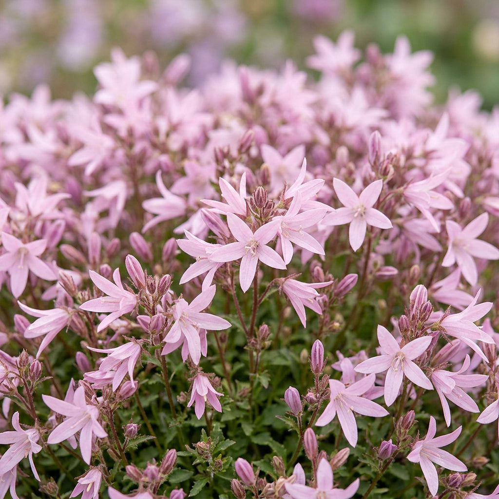 Vasteplant - Campanula posch. Lisduggan Variety - Perzikbladklokje - Bodembedekkend - Wit - 3 Planten - Pot 11cm - Hoogte 15-25cm