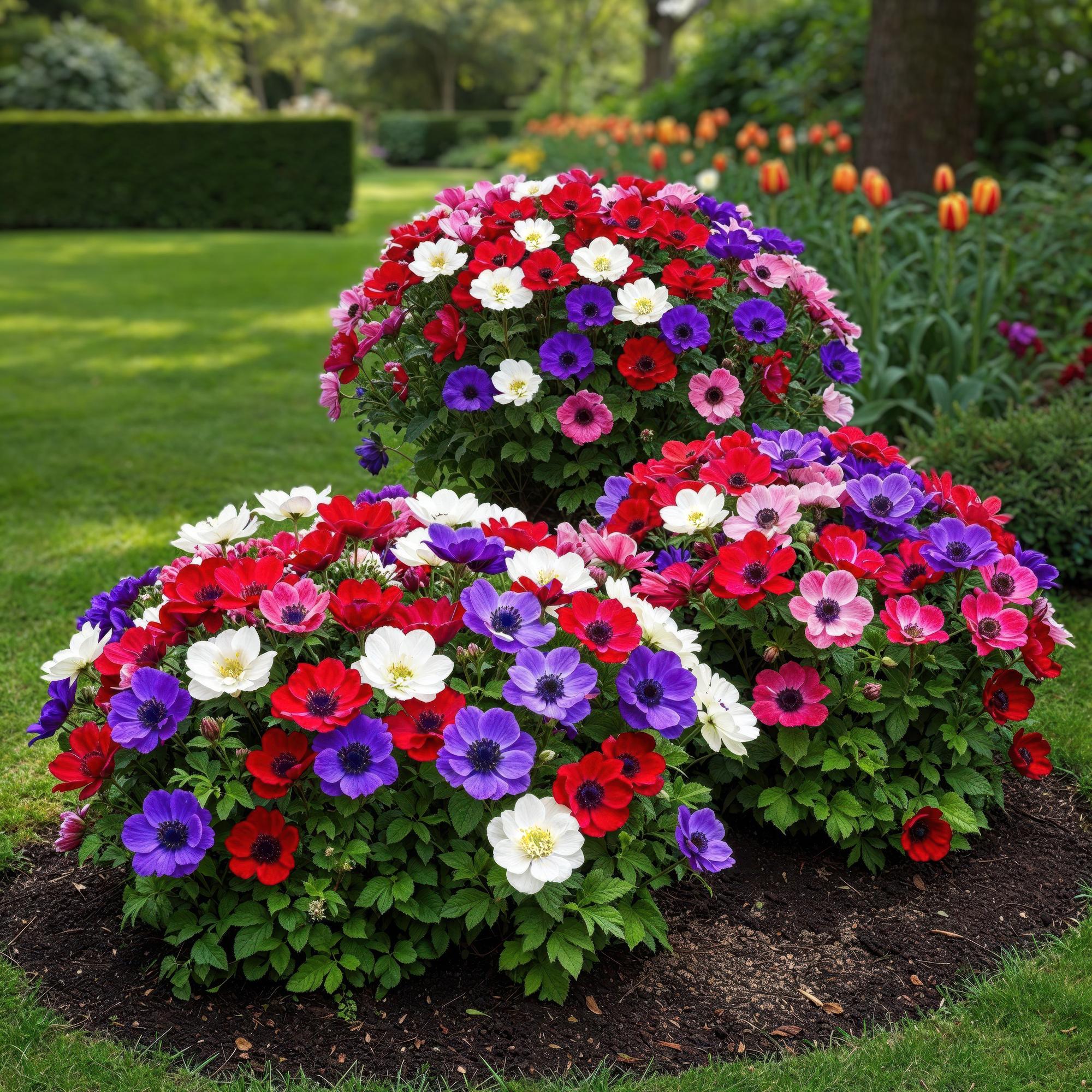 Bloembollen - Anemone de Caen mix - Diversen Kleuren - 30 stuks - Bolmaat 5/6 - XXL Pack