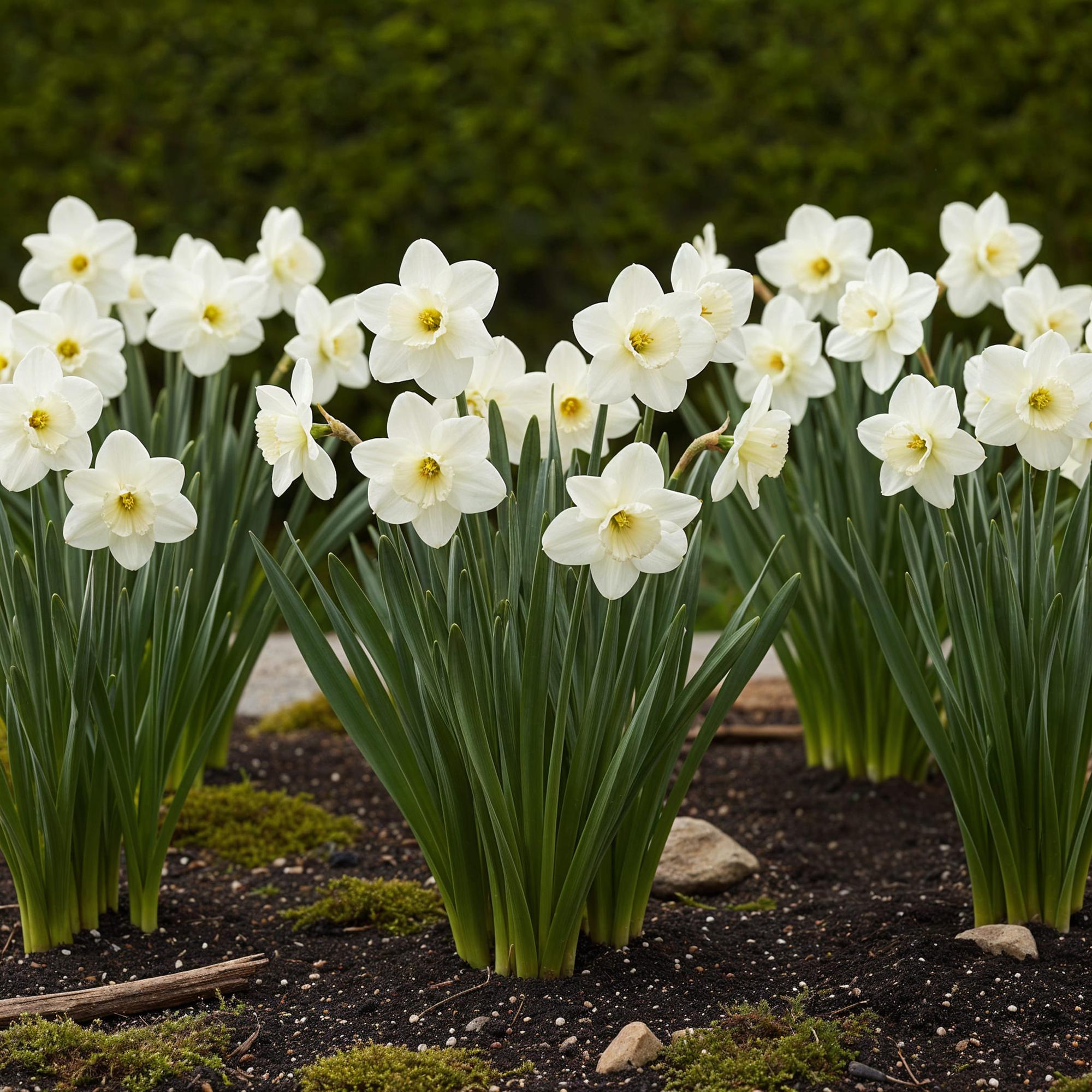 Bloembollen - Narcis Mount Hood - Kleur Wit - 15 stuks - Bolmaat 10/12 - XXL Pack