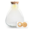 Terrarium fles met verlichting - Sam - Ø 24,5 cm ↑ 30 cm