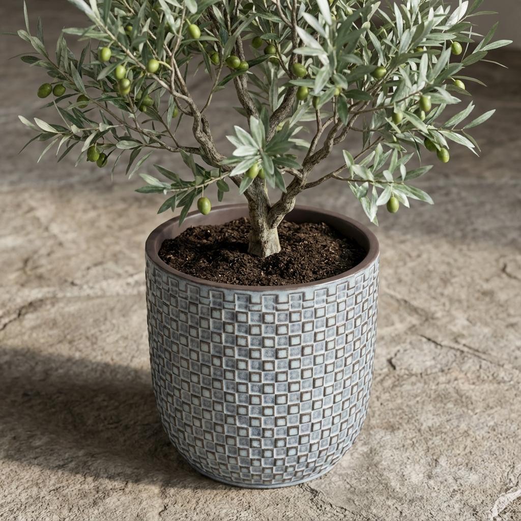 Pot relief Blauw D13,5