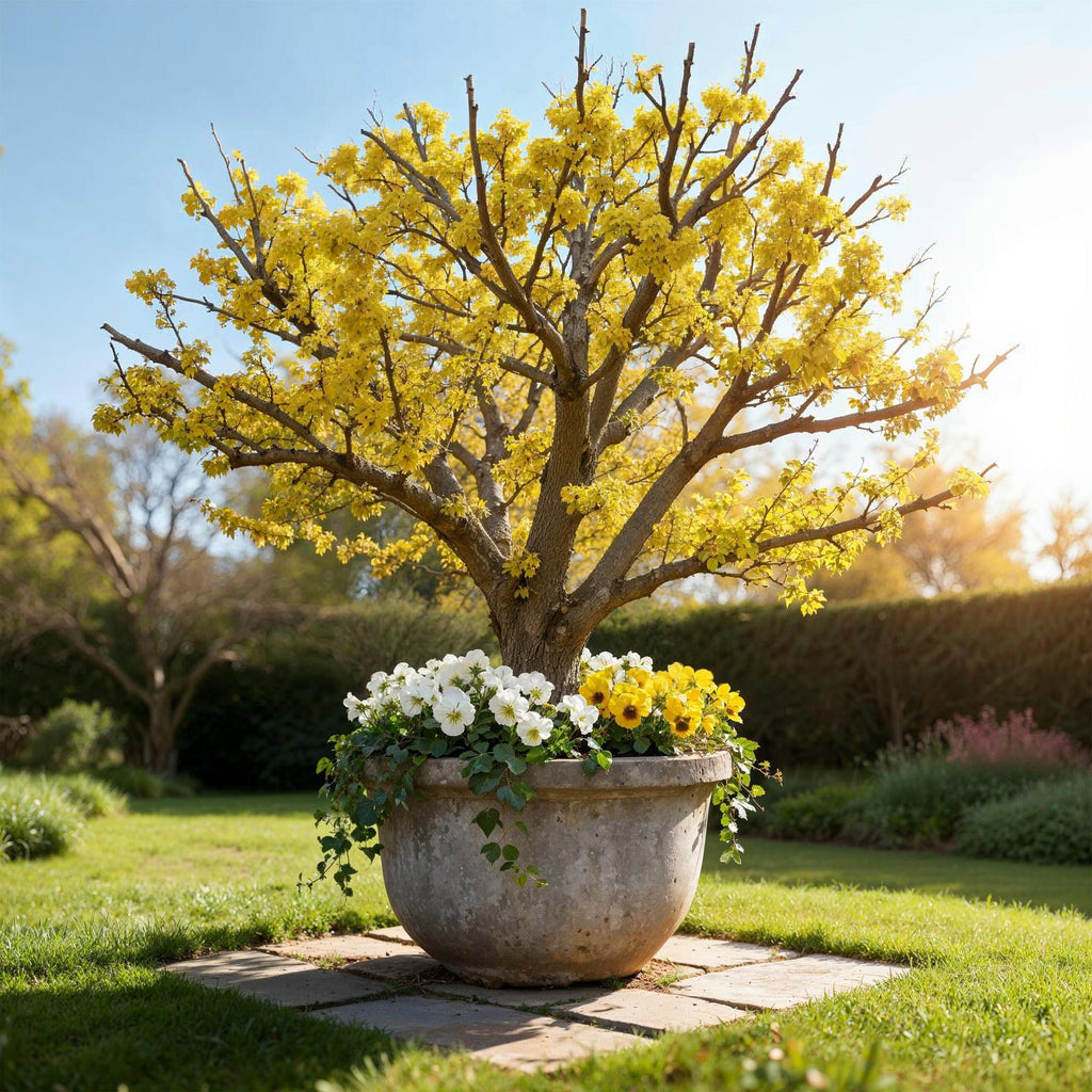 Tuinplant - Cornus mas - Bloem Geel - 3 Planten - Bladverliezend - Weinig Onderhoud - Pot 12cm Hoogte 35cm