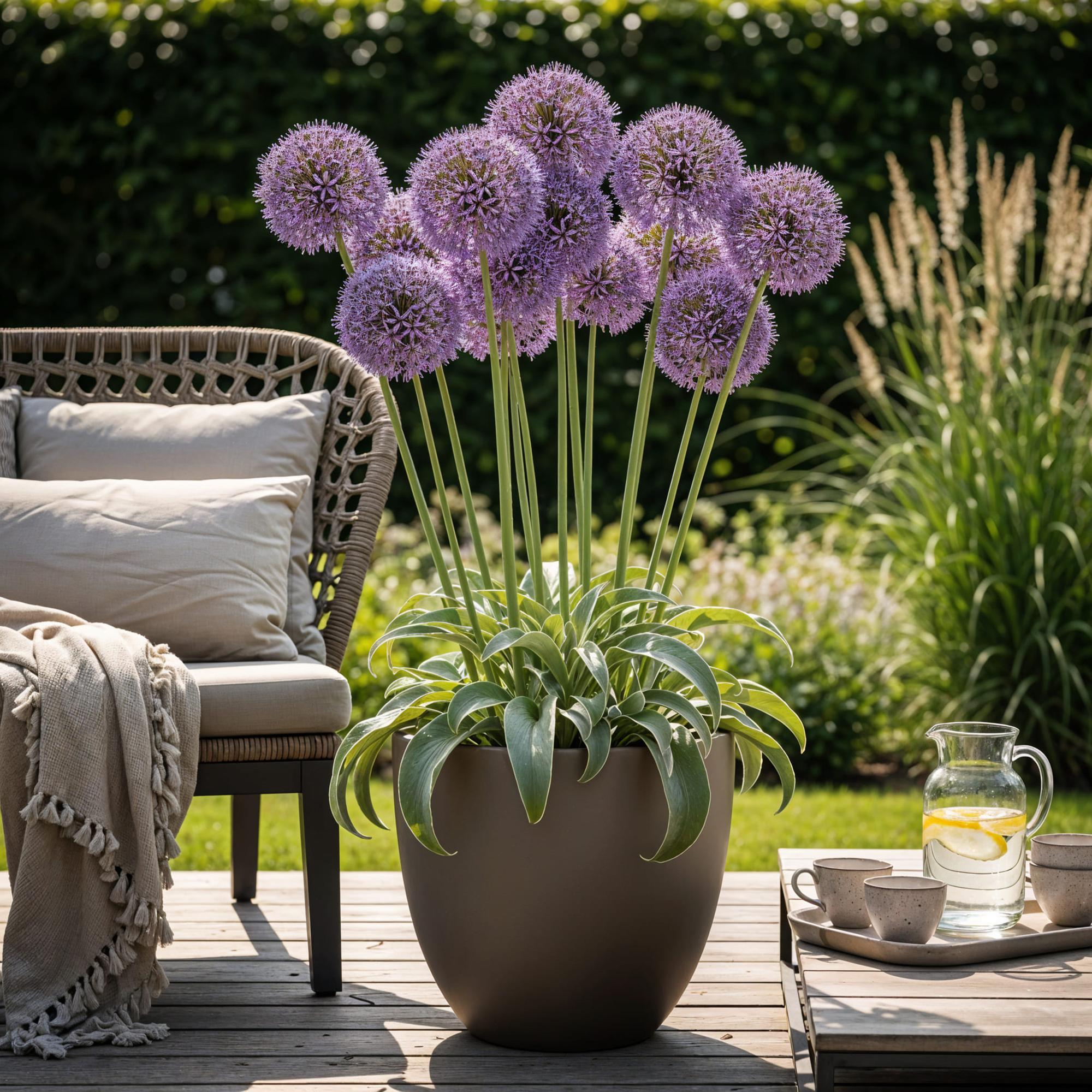 Bloembollen - Allium Gladiator - Kleur Paars - 5 stuks - Bolmaat 16/18 - XXL Pack