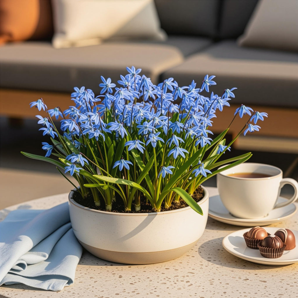 Bloembollen - Scilla Siberica - Kleur Paars - 50 stuks - Bolmaat 7/8 - XXL Pack