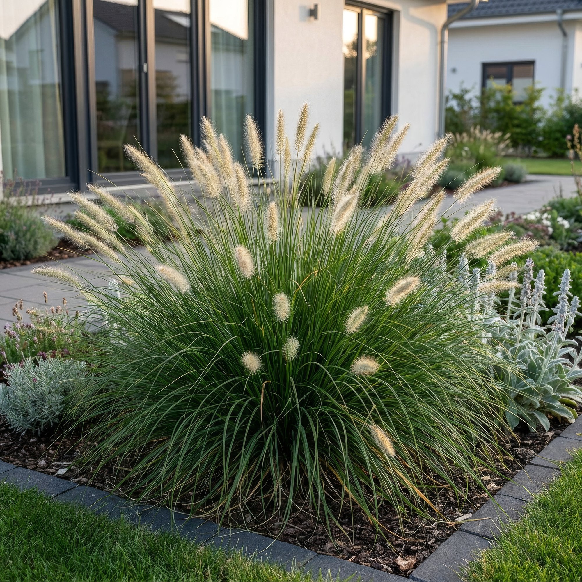 Grassen - Pennisetum alop. Little Bunny - Lampenpoetsergras - Met Pluim - Groen - 12 Planten - Pot 11cm - Hoogte 15-25cm