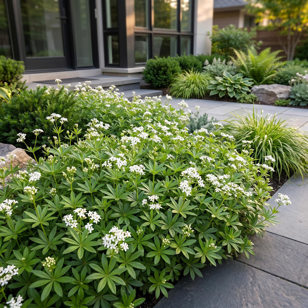 Vasteplant - Galium odoratum - Walstro - Bodembedekkend - Wit - 1 Plant - Pot 11cm - Hoogte 15-25cm