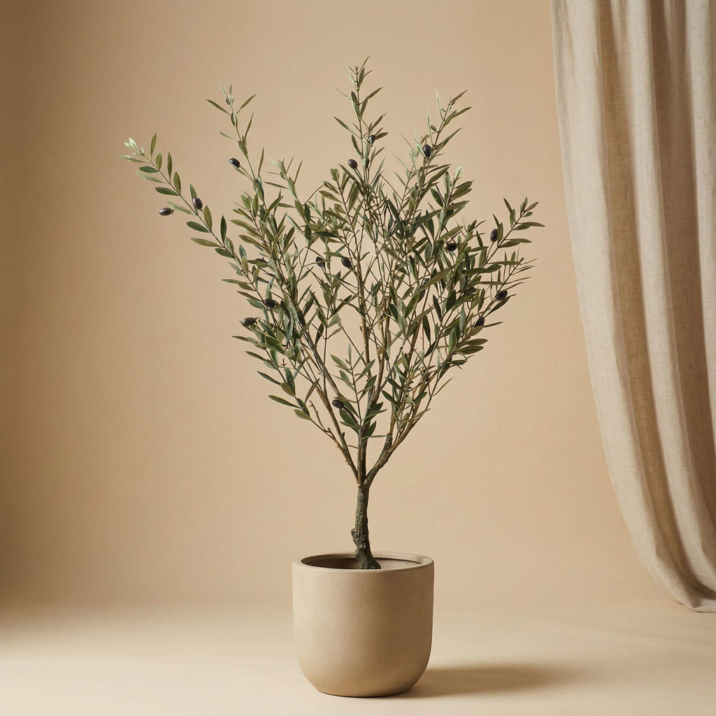 Artificial Olive tree in pot - kunstplant - UV - 90 cm