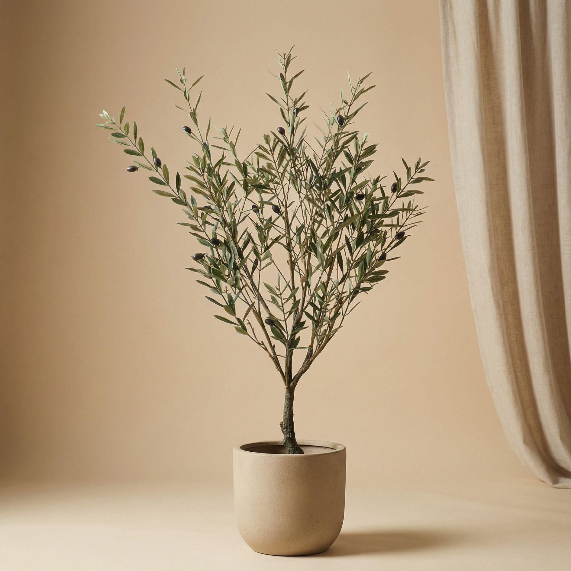 Artificial Olive tree in pot - kunstplant - UV - 90 cm