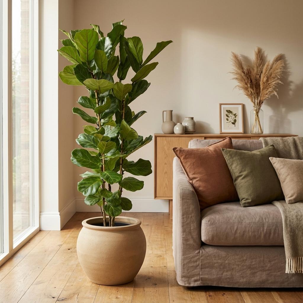 Ficus Lyrata struik - 140 cm - Ø27