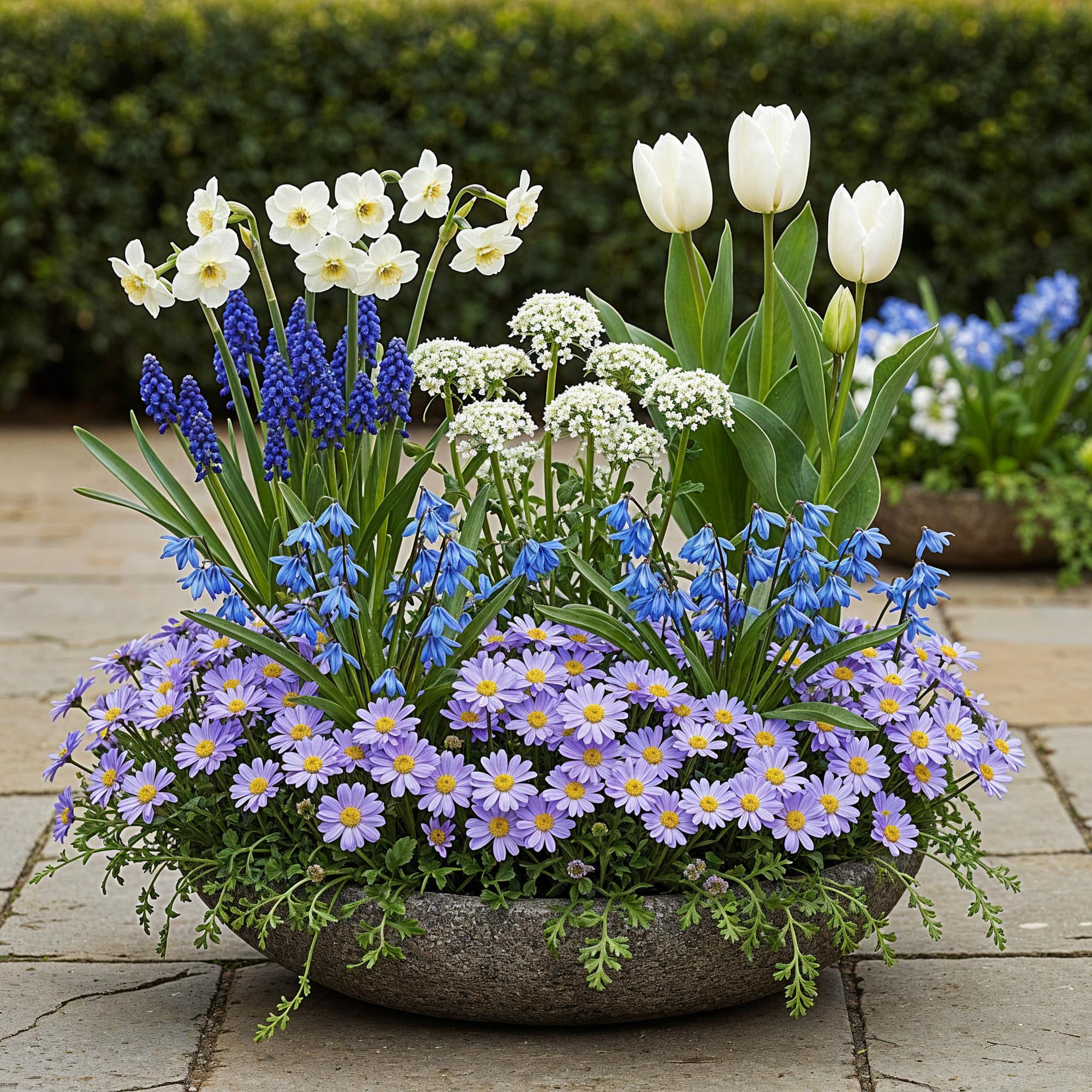 Bloembollen - Bulb Garden Blue mix - Diversen soorten - Kleur Blauw - 125 stuks - Gift Verpakking