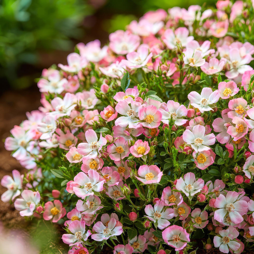 Tuin Roos - Rosa Cutie Pie - Roos - Winterhard - Roze - 3 Planten - Pot 12cm - Hoogte Hoogte 20-25cm