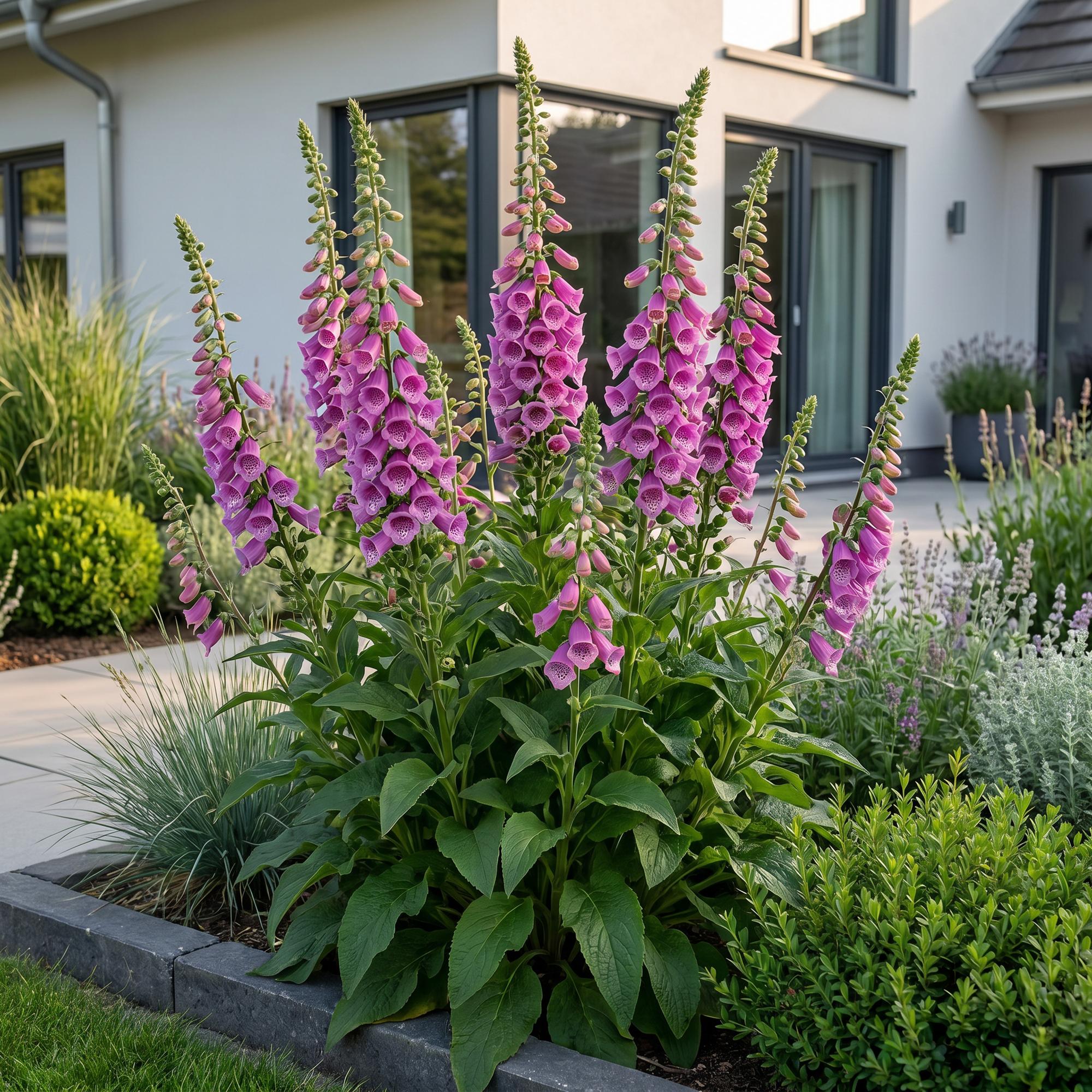 Vasteplant - Digitalis purp. Dalmatian Purple - Vingerhoedskruid - Schaduw - Paars - 12 Planten - Pot 11cm - Hoogte 15-25cm