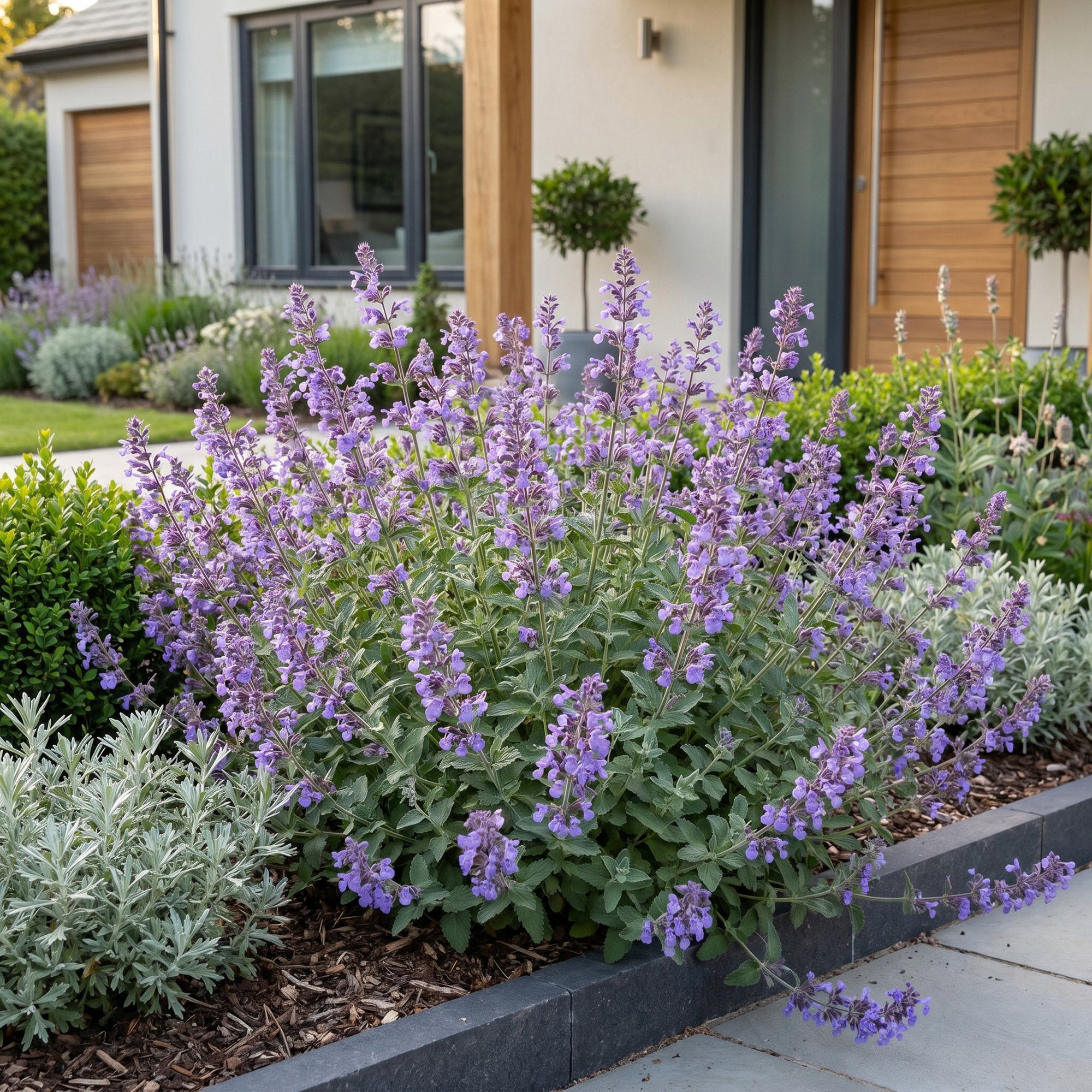Vasteplant - Nepeta faassenii Walker's Low - Kattenkruid - Bijen en Vlinderlokkers - Blauw - 6 Planten - Pot 11cm - Hoogte 15-25cm