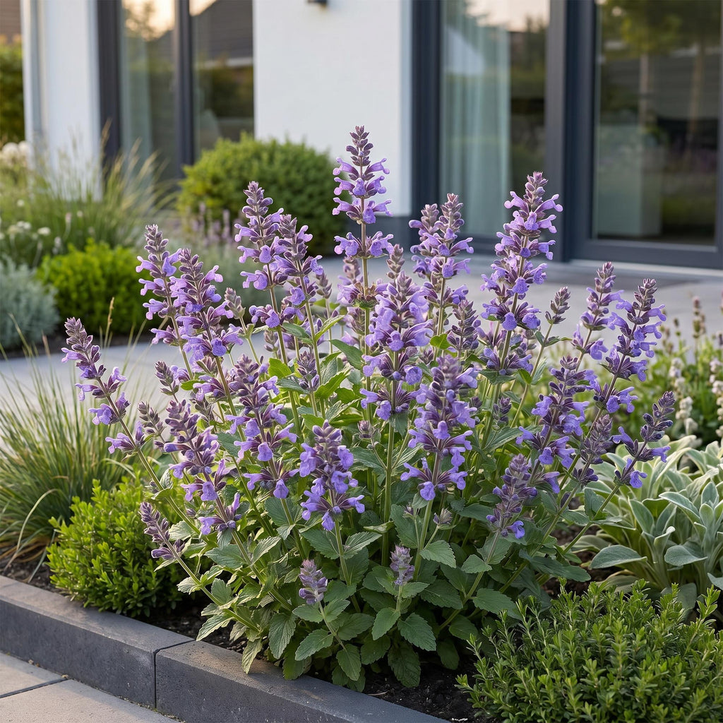 Vasteplant - Nepeta nerv. Neptune - Kattenkruid - Bijen en Vlinderlokkers - Paars - 3 Planten - Pot 11cm - Hoogte 15-25cm