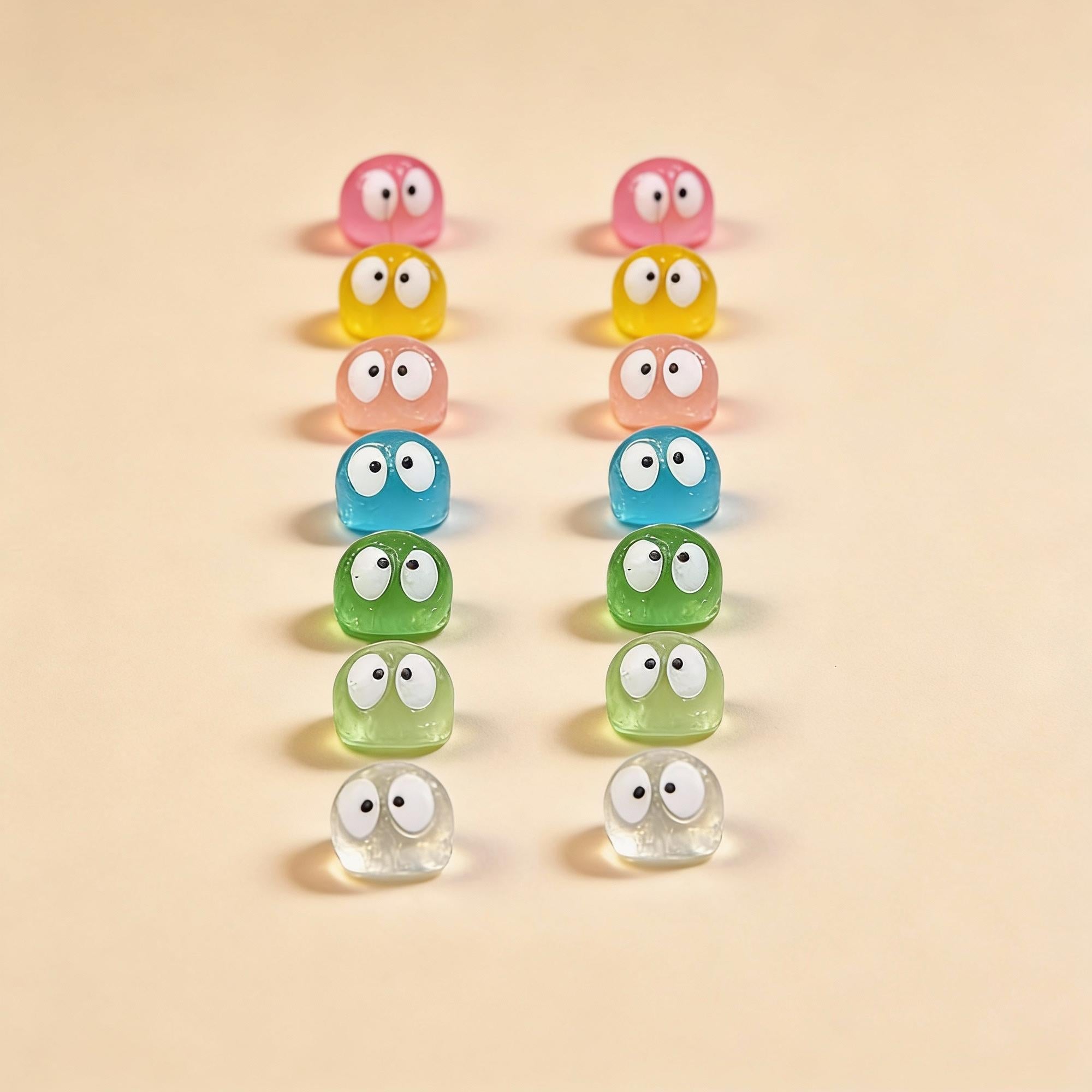 Glow in the dark - Mini's - Multi - ↑ 1 cm - 14 stuks