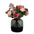 Kunstbloemen - Boeket M - Flame Roses - 45 cm