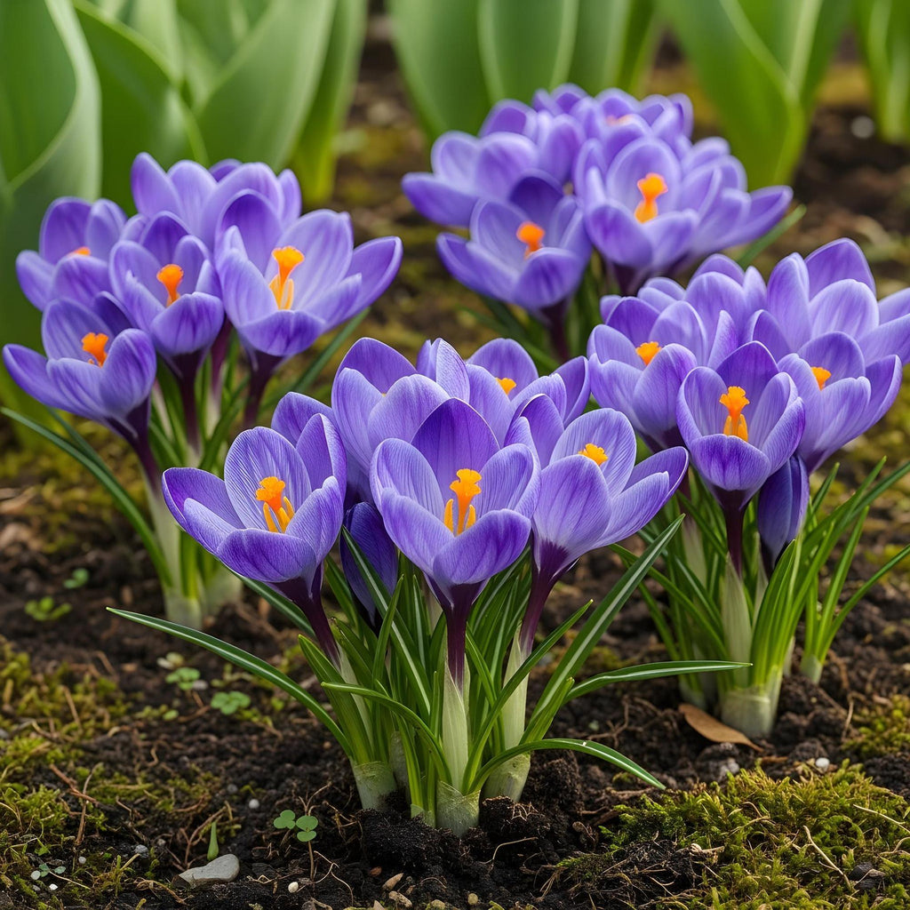 Bloembollen - Crocus Blue - Kleur Blauw - 30 stuks - Bolmaat 7/8 - XXL Pack
