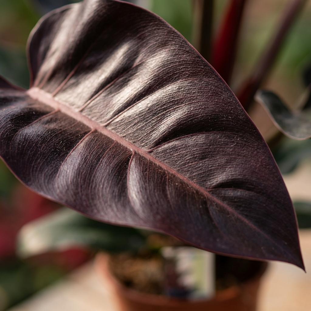 Kamerplant - Philodendron - Philodendron Imperial Red - Rood - Weinig onderhoud - 1 Plant - Pot 19cm - Hoogte 60cm