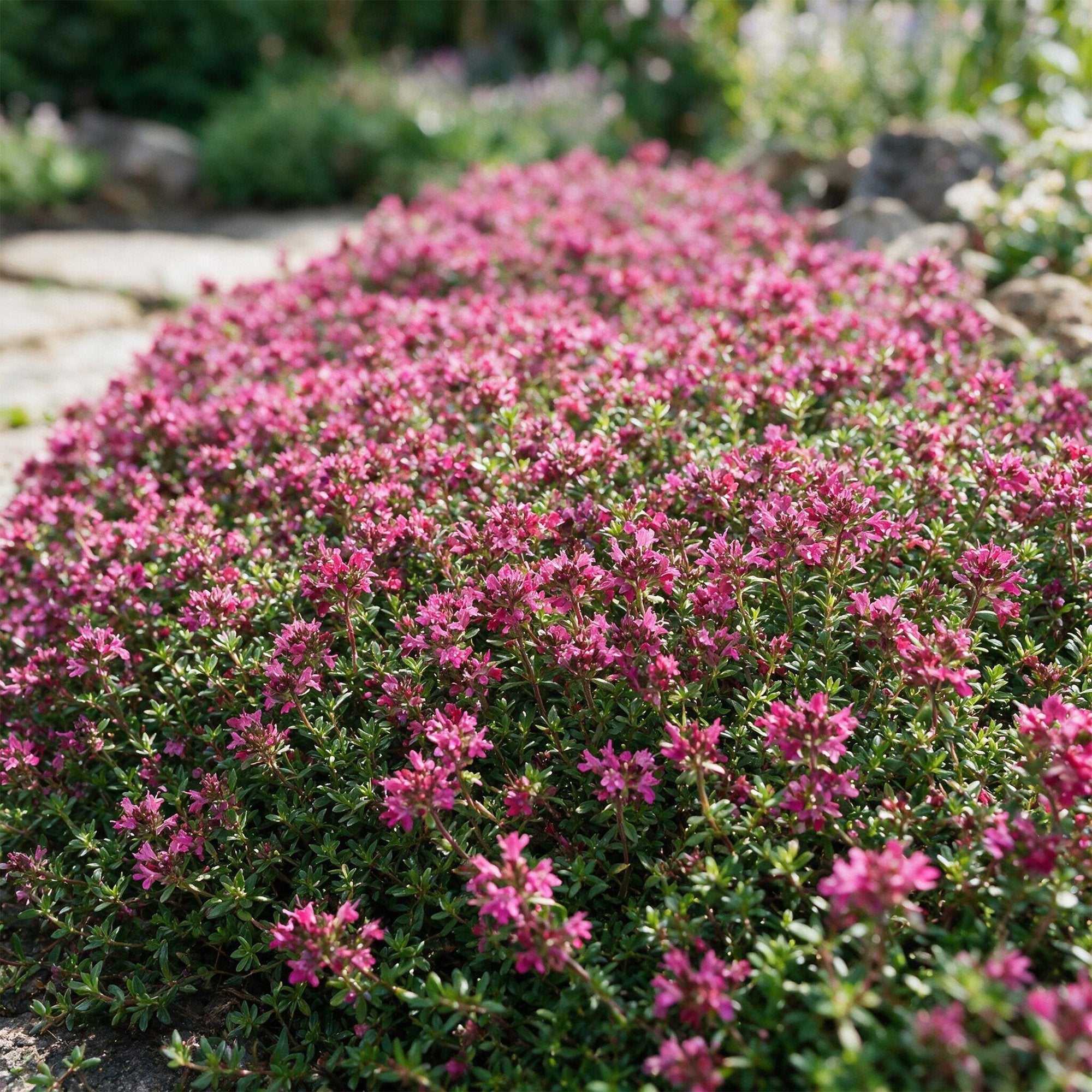 Vasteplant - Thymus praecox Red Carpet - KruipTijm - Geurend - Rood-Roze - 24 Planten - Pot 11cm - Hoogte 15-25cm