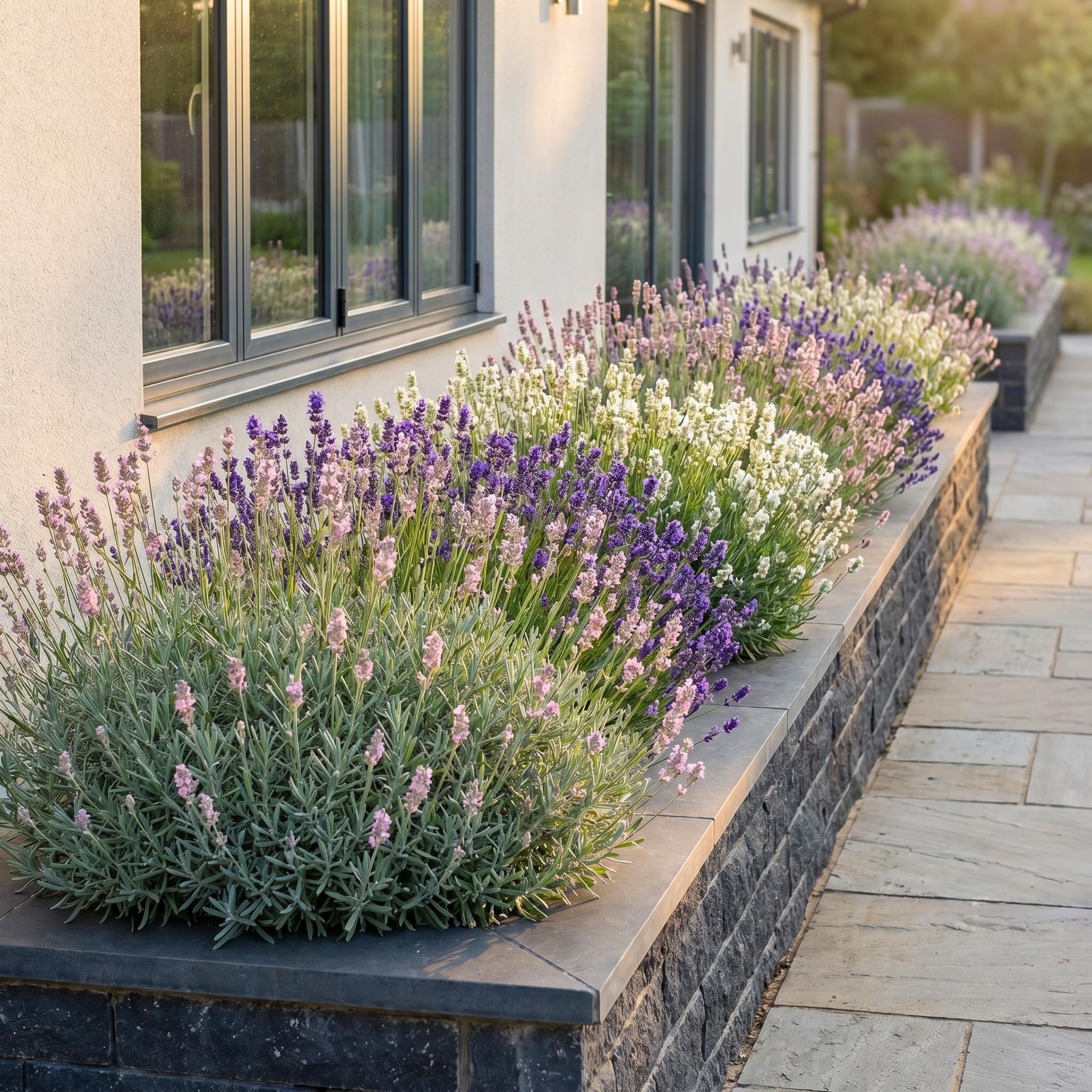 Vasteplant - Lavandula Tricolour - Lavendel - Geurend - Blauw - Roze - Wit - 24 Planten - Pot 11cm - Hoogte 15-25cm