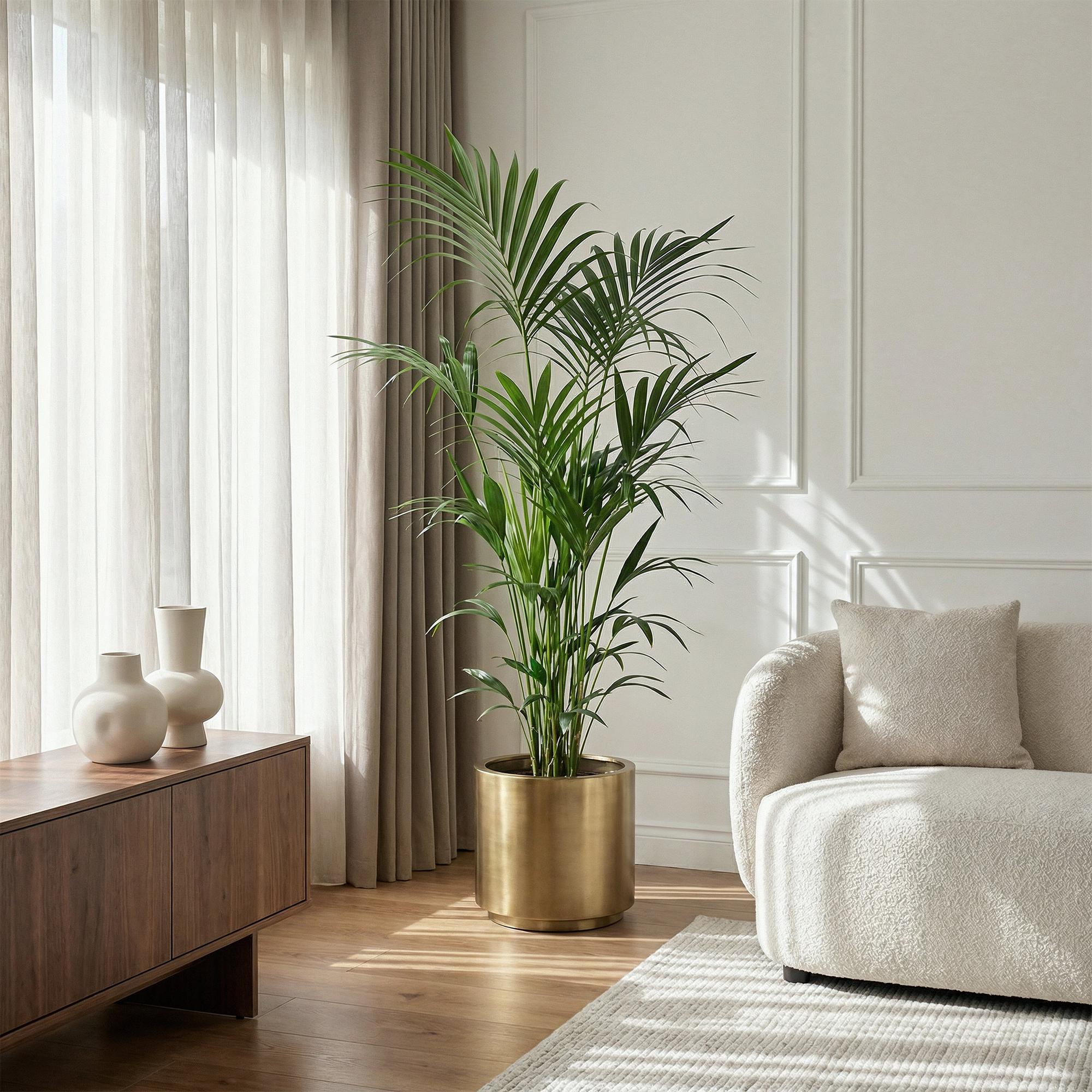Kamerplant - Howea Forsteriana - Kentia Palm - Weinig Onderhoud - Groen - 1 plant - Pot 27cm - Hoogte 160-170cm