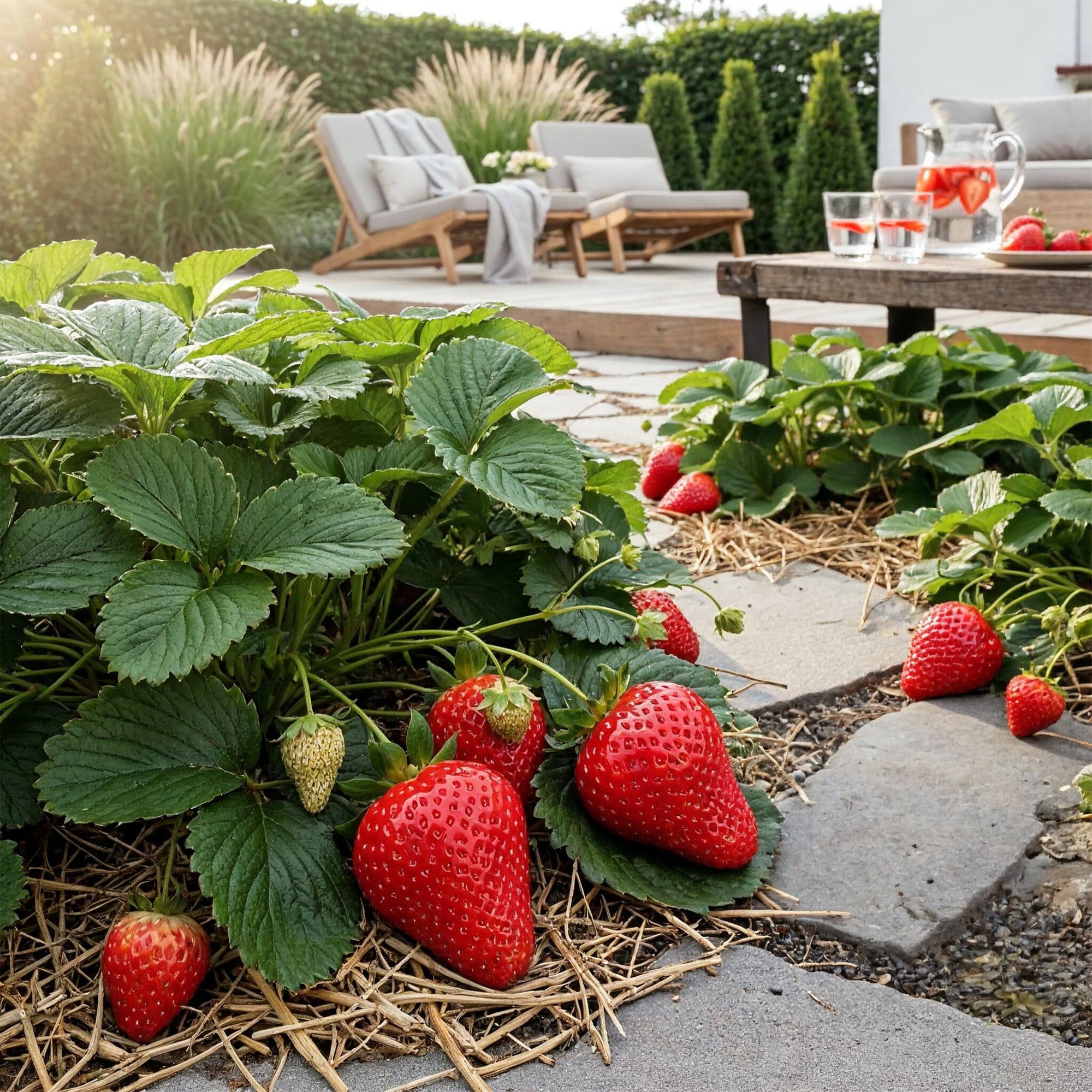 Fruitplanten - Aardbei - Fragaria Maxim - Winterhard - 6 Planten - Pot 9 cm - Rode Aardbei