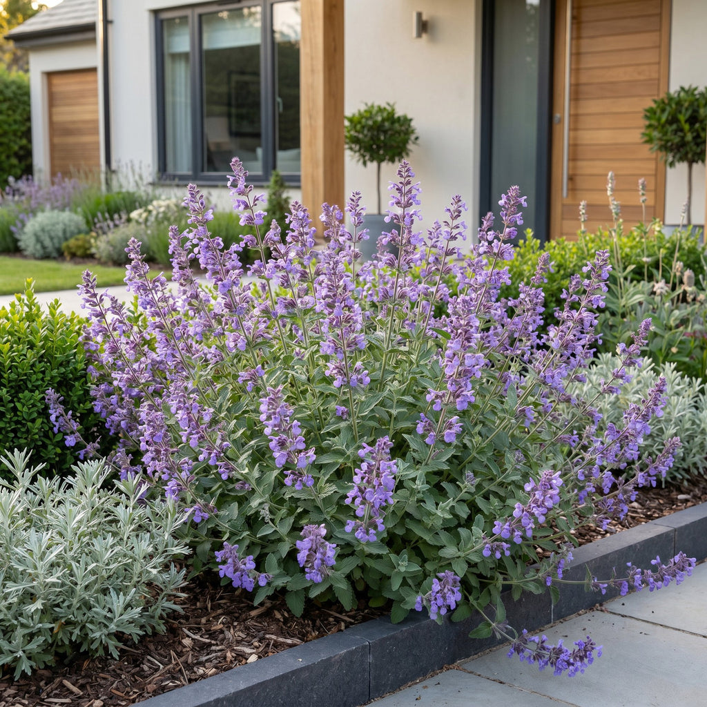 Vasteplant - Nepeta faassenii Walker's Low - Kattenkruid - Bijen en Vlinderlokkers - Blauw - 12 Planten - Pot 11cm - Hoogte 15-25cm