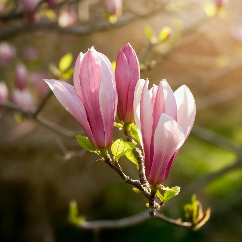 Tuinplant - Magnolia Ricki - Bloem Rood - 1 Plant - Bladverliezend - Weinig Onderhoud - Pot 12cm Hoogte 30cm