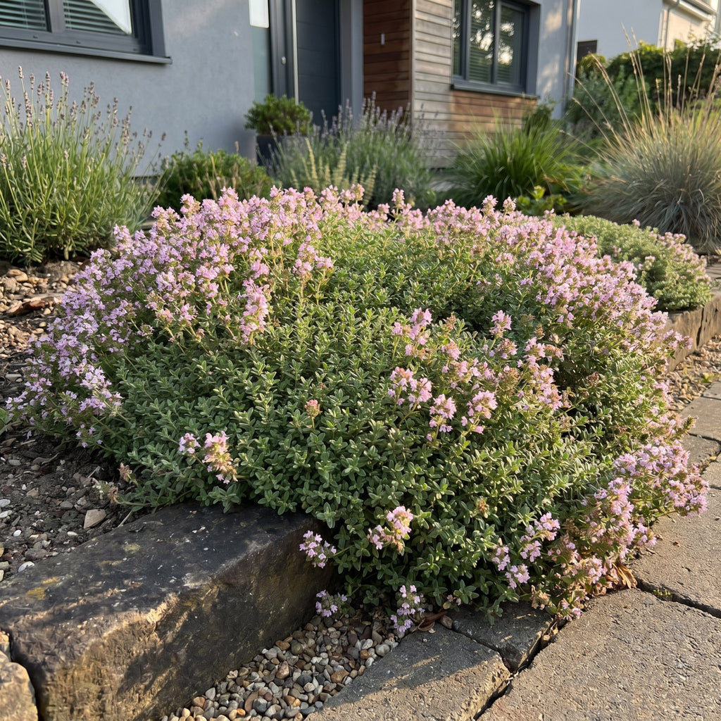 Vasteplant - Thymus praecox Minor - KruipTijm - Geurend - Roze - 6 Planten - Pot 11cm - Hoogte 15-25cm