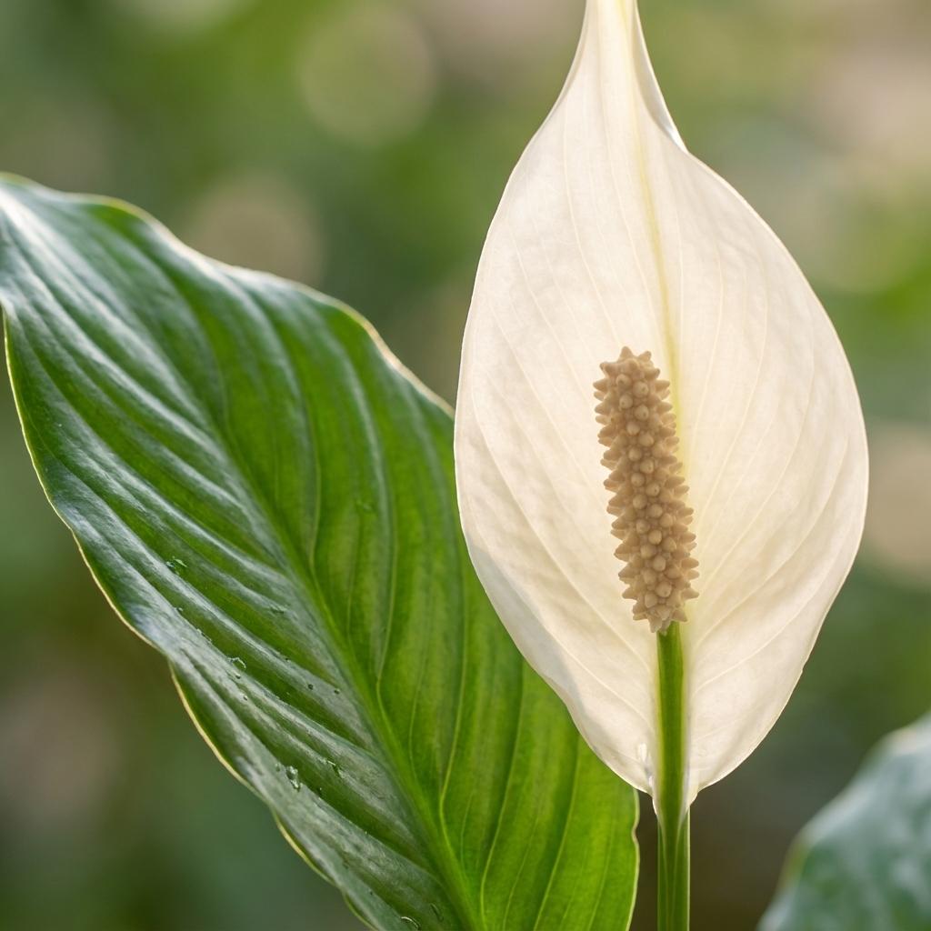 Kamerplant - Lepelplant - Spathiphyllum - Wit - Weinig onderhoud - 1 Plant - Pot 19cm - Hoogte 70 - 80cm