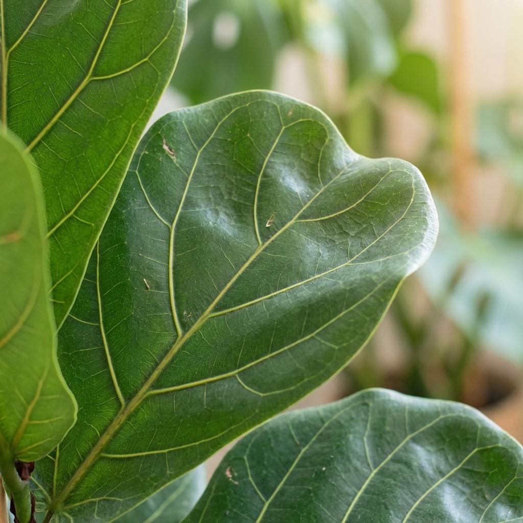 Kamerplant - Vioolbladplant - Ficus Lyrata - Groen - Weinig onderhoud - 1 Plant - Pot 21cm - Hoogte 75 - 85cm