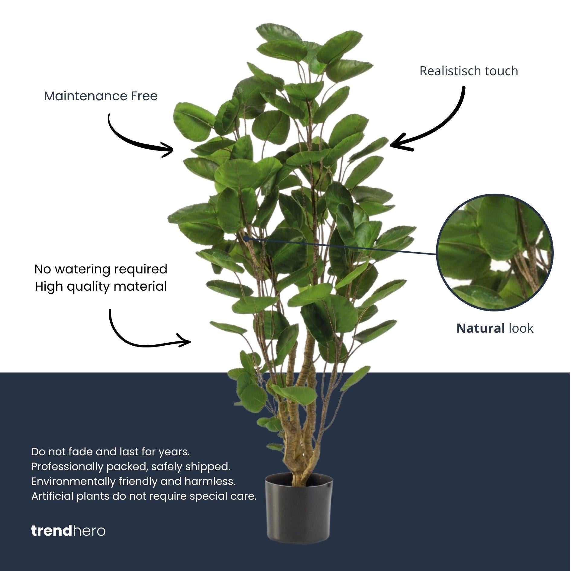 Polyscias boom - 105 cm - Kunstplant