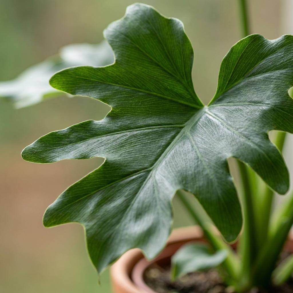 Kamerplant - Philodendron - Philodendron Lickety split - Groen - Weinig onderhoud - 1 Plant - Pot 19cm - Hoogte 70cm