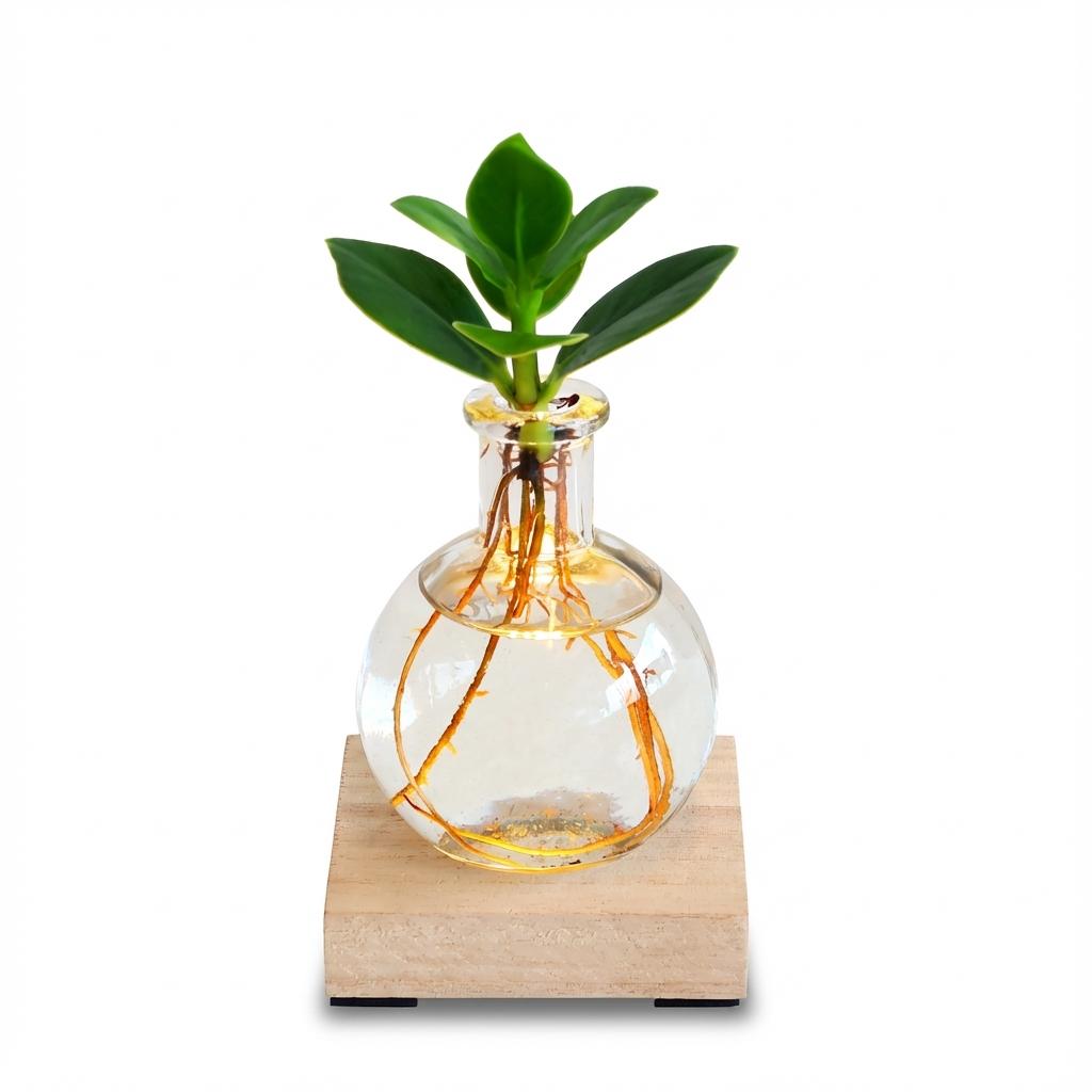 Glowplant - Clusia in vaasje met lampje